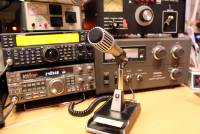 Funkstation mit Mikrofon